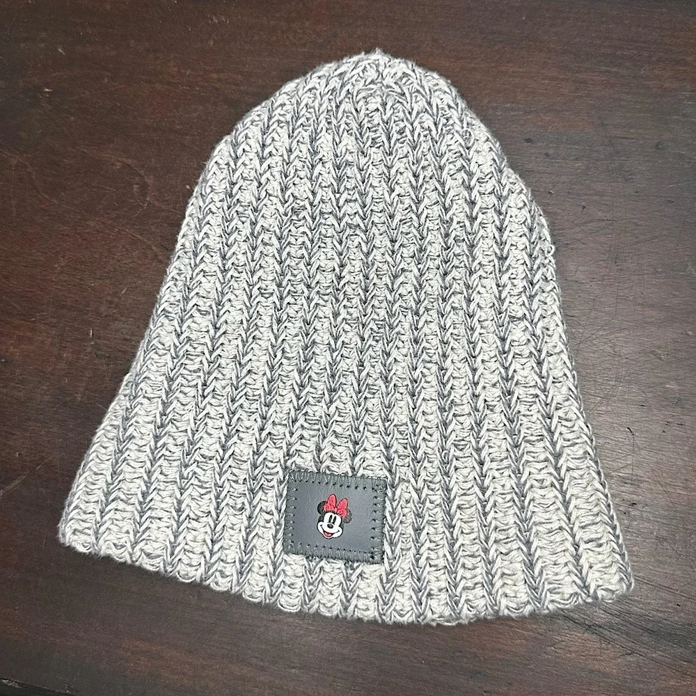 3/$20💥 NWOT Love Your Melon For Disney Minnie Mouse‎ Grey Knit Beanie Hat